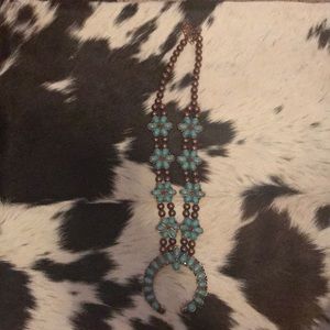 Copper Squash Blossom Necklace